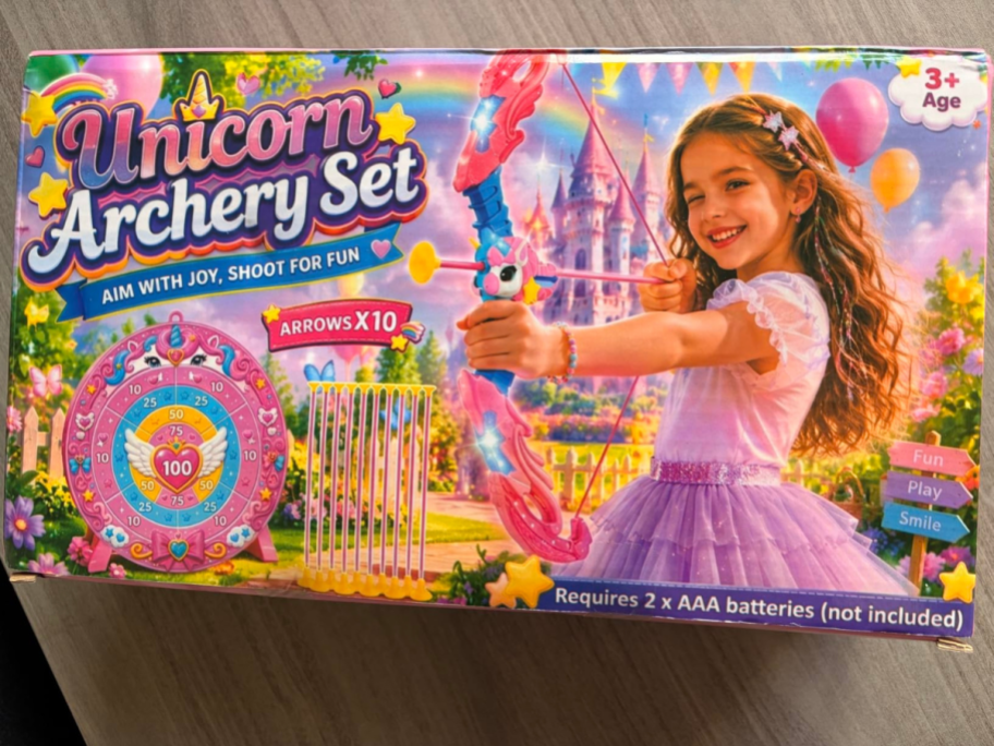 unicorn archery set in box