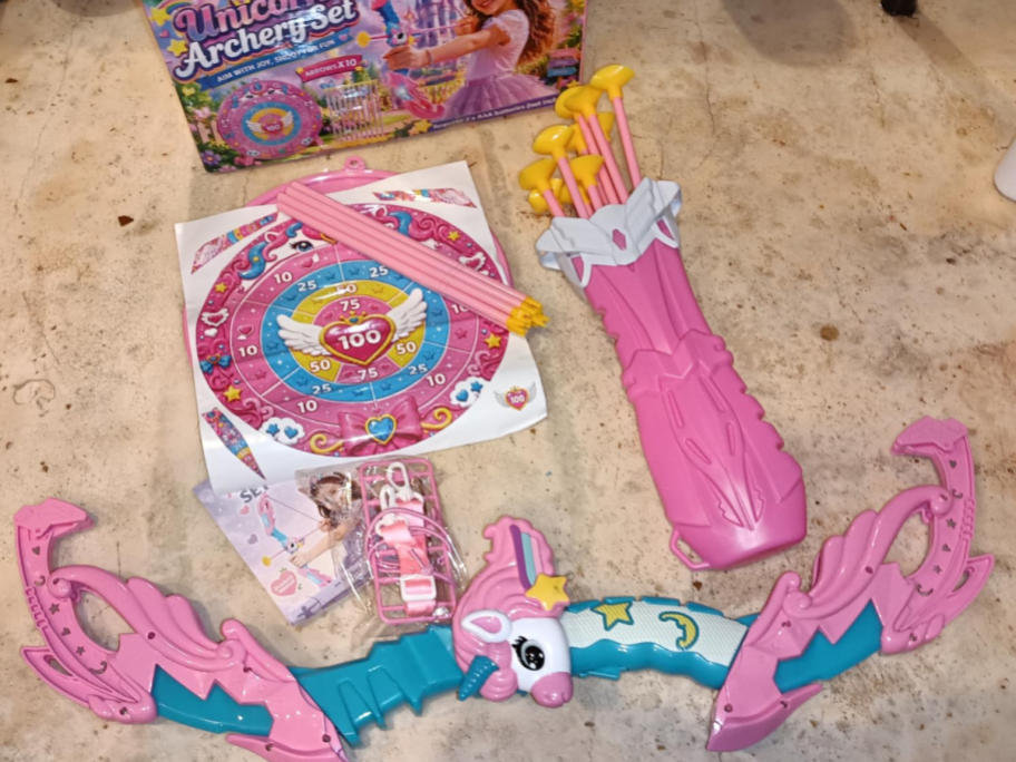 pink toy archery set
