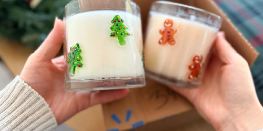 These $12.84 Walmart Holiday Icon Candles Look Like They Belong at Anthropologie!