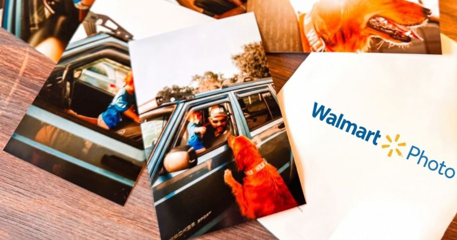 4x6 photos on table from walmart photo