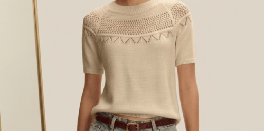 Cute Crochet Short-Sleeve Sweaters from $9.99 on Amazon (Reg. $29)