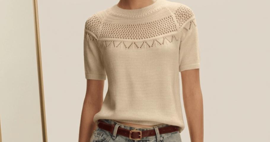 Cute Crochet Short-Sleeve Sweaters from $9.99 on Amazon (Reg. $29)