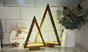 Wooden Light-Up Christmas Tree 2-Pack Just $14.99 on Amazon (Reg. $40)