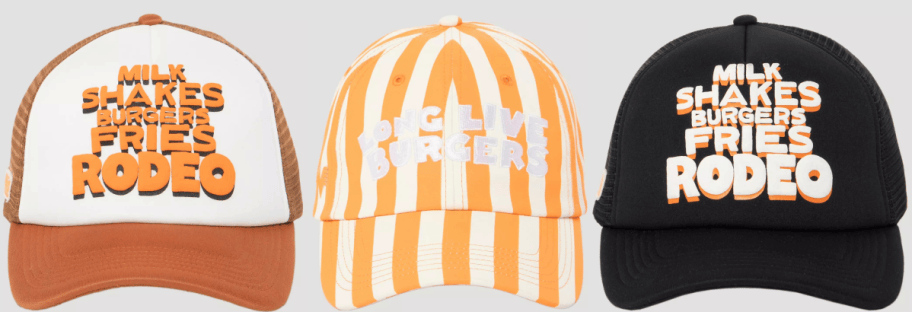 3 trucker hats